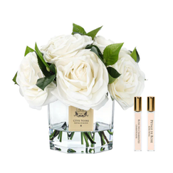 Cote Noire Classic Tea Rose Bouquet (White) - Beauty Affairs1