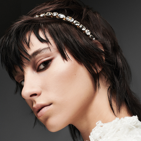 Balmain Crystal Gold & Silver Small Headband- Beauty Affairs 2
