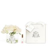 Cote Noire Perfumed Natural Touch Five Roses Pink Blush - Silver & Clear Glass