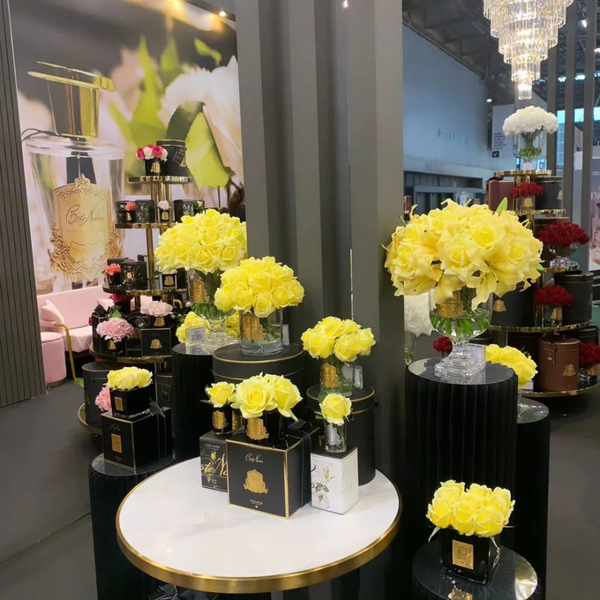 Cote Noire Five Roses Yellow (Silver & Clear)-Beauty affairs2