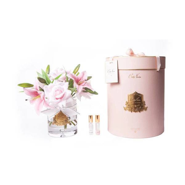 Cote Noire Luxury Lilies & Roses Bouquet (French Pink) - Beauty Affairs2