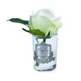 Cote Noire 香氛天然觸感玫瑰花蕾 - 綠色 - Silver & Clear Glass