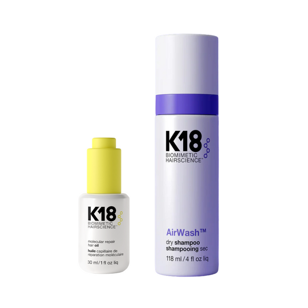 K18 Molecular Repair Hair Oil & Dry Shampoo Duo - Beauty Affairs 1
