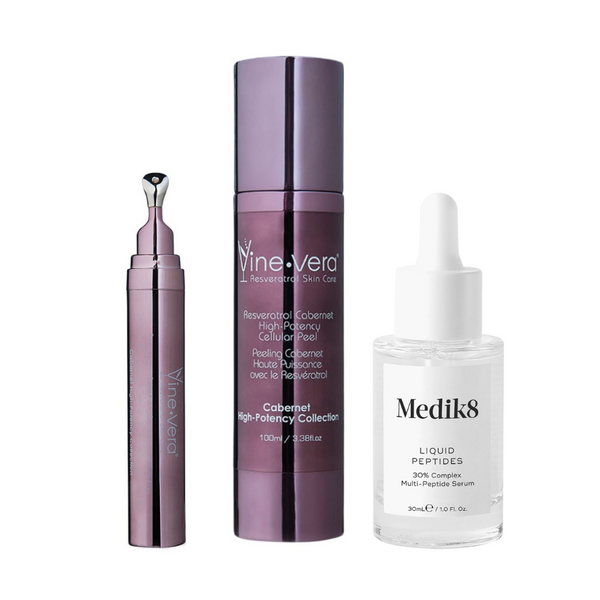 Medik8 & Vine Vera Boost Collagen & Exfoliate Anti-Ageing Mini Set - Beauty Affairs 1