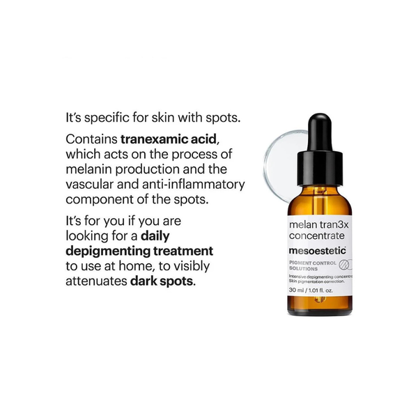 Mesoestetic Melan Tran3x Concentrate 30ml - Beauty Affairs 2