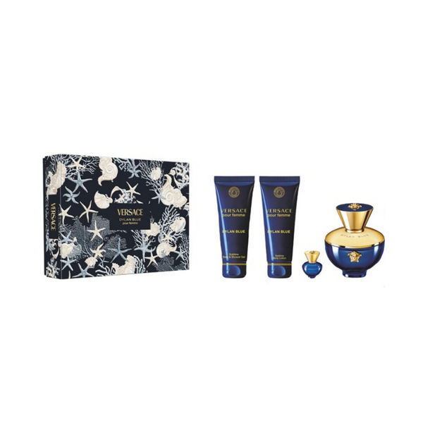 Versace Dylan Blue Femme EDP 100ml 4 Piece Gift Set- Beauty Affairs2