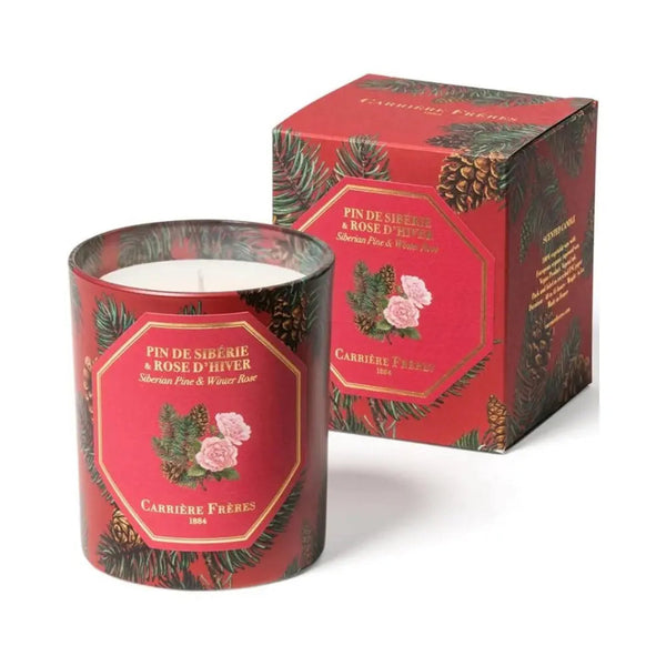 Carriere Freres Festive Pine & Winter Rose Candle 185g Carriere Freres
