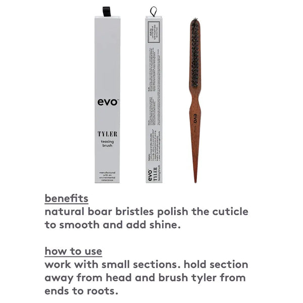 Evo Tyler Natural Bristle Teasing Brush Evo - Beauty Affairs 2